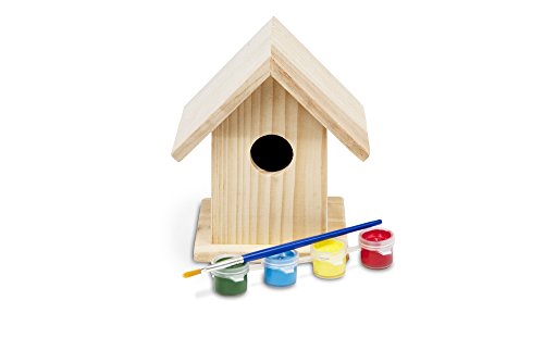 BS Toys GA039 Vogel-Haus, leer, 10 cm × 10 cm × 13 cm von BS Toys