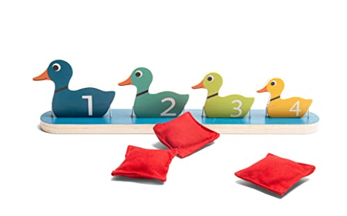 BS Toys Enten in Einer Reihe - Entenspiel für Kinder - Kirmes-Spaß für die ganze Familie - Geeignet ab 3 Jahren von BS Toys