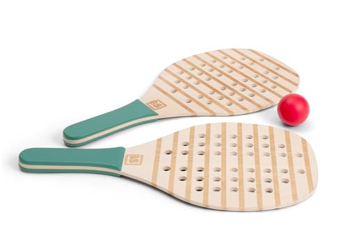 BS Toys Padel-Schläger aus Holz - Indoor- und Outdoor-Spielzeug - Fördert visuell-motorische Koordination, Konzentration und gesunden Wettbewerb - Für Kinder ab 5 Jahren und älter - 2 Spieler BS Toys Padel-Schläger aus Holz - Indoor- und Outdoor-Spielzeug - Fördert visuell-motorische Koordination, Konzentration und gesunden Wettbewerb - Für Kinder ab 5 Jahren und älter - 2 Spieler von BS Toys