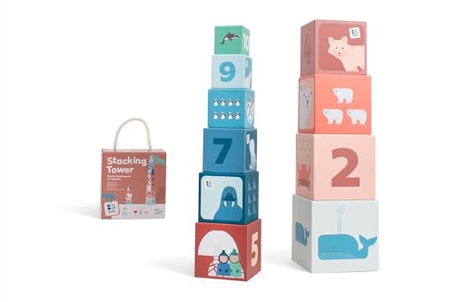 BS Toys Stapelturm aus Karton – 10 Bunte Bausteine & 12 Musterkarten – Lernspiel ab 18 Monaten – Fördert Feinmotorik & logisches Denken BS Toys Stapelturm aus Karton – 10 Bunte Bausteine & 12 Musterkarten – Lernspiel ab 18 Monaten – Fördert Feinmotorik & logisches Denken von BS Toys