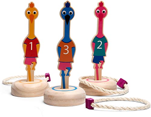 BS Toys Vögel Ringe Werfen - Interaktives Spiel für Kinder - Buntes Mix Set - Outdoor-Spaß für alle Altersgruppen - Perfekt für Gartenpartys und Aktivitäten im Freien BS Toys Vögel Ringe Werfen - Interaktives Spiel für Kinder - Buntes Mix Set - Outdoor-Spaß für alle Altersgruppen - Perfekt für Gartenpartys und Aktivitäten im Freien von BS Toys
