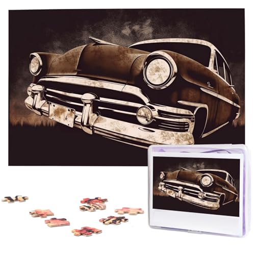 American Car in Brown Wooden Puzzles for Adults 1000 Pieces Personalized Jigsaw Puzzle Interessant Custom Photo Puzzles Gift for Holiday Birthday Wedding Anniversay American Car in Brown Wooden Puzzles for Adults 1000 Pieces Personalized Jigsaw Puzzle Interessant Custom Photo Puzzles Gift for Holiday Birthday Wedding Anniversay von BSCKKDMN