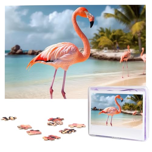 Beach Flamingo Holzpuzzles für Erwachsene, 1000 Teile, personalisiertes Puzzle, interessante individuelle Fotopuzzles, Geschenk für Feiertage, Geburtstag, Hochzeit, Jahrestag Beach Flamingo Holzpuzzles für Erwachsene, 1000 Teile, personalisiertes Puzzle, interessante individuelle Fotopuzzles, Geschenk für Feiertage, Geburtstag, Hochzeit, Jahrestag von BSCKKDMN