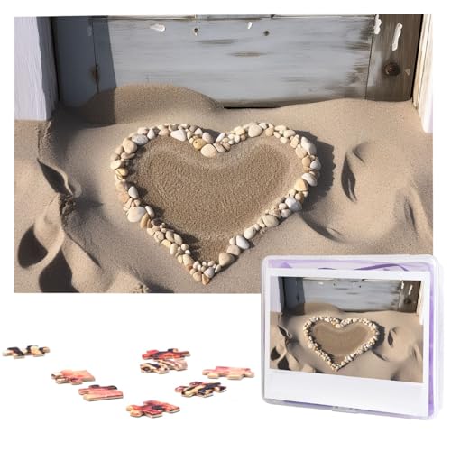 Beach Sand Herz Tür Holzpuzzles für Erwachsene 1000 Teile Personalisiertes Puzzle Interessante benutzerdefinierte Fotopuzzles Geschenk für Urlaub Geburtstag Hochzeit Jahrestag Beach Sand Herz Tür Holzpuzzles für Erwachsene 1000 Teile Personalisiertes Puzzle Interessante benutzerdefinierte Fotopuzzles Geschenk für Urlaub Geburtstag Hochzeit Jahrestag von BSCKKDMN