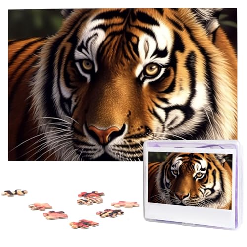 Bengalischer Tiger Holzpuzzles für Erwachsene, 1000 Teile, personalisiertes Puzzle, interessante individuelle Fotopuzzles, Geschenk für Feiertage, Geburtstag, Hochzeit, Jahrestag Bengalischer Tiger Holzpuzzles für Erwachsene, 1000 Teile, personalisiertes Puzzle, interessante individuelle Fotopuzzles, Geschenk für Feiertage, Geburtstag, Hochzeit, Jahrestag von BSCKKDMN