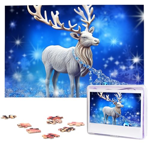 Crystal Rentier Weihnachten Holzpuzzles für Erwachsene 1000 Teile Personalisiertes Puzzle Interessante benutzerdefinierte Fotopuzzles Geschenk für Urlaub Geburtstag Hochzeit Jahrestag Crystal Rentier Weihnachten Holzpuzzles für Erwachsene 1000 Teile Personalisiertes Puzzle Interessante benutzerdefinierte Fotopuzzles Geschenk für Urlaub Geburtstag Hochzeit Jahrestag von BSCKKDMN