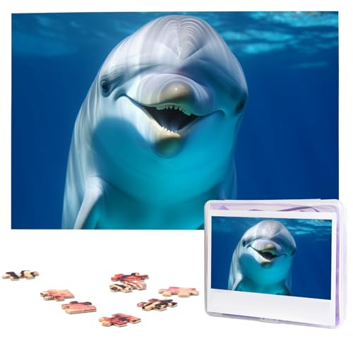 Delfin mit Lächeln Holzpuzzles für Erwachsene 1000 Teile Personalisiertes Puzzle Interessante benutzerdefinierte Fotopuzzles Geschenk für Urlaub Geburtstag Hochzeit Jahrestag Delfin mit Lächeln Holzpuzzles für Erwachsene 1000 Teile Personalisiertes Puzzle Interessante benutzerdefinierte Fotopuzzles Geschenk für Urlaub Geburtstag Hochzeit Jahrestag von BSCKKDMN
