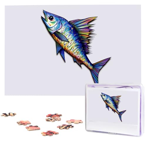 Fish Art Holzpuzzles für Erwachsene, 1000 Teile, personalisiertes Puzzle, interessante individuelle Fotopuzzles, Geschenk für Feiertage, Geburtstag, Hochzeit, Jahrestag Fish Art Holzpuzzles für Erwachsene, 1000 Teile, personalisiertes Puzzle, interessante individuelle Fotopuzzles, Geschenk für Feiertage, Geburtstag, Hochzeit, Jahrestag von BSCKKDMN