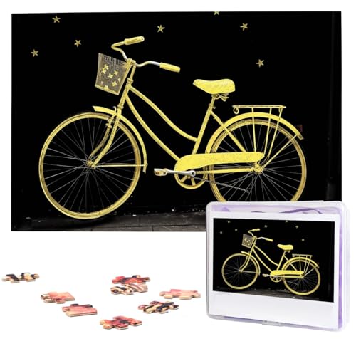 Gelbes Fahrrad-Holzpuzzle für Erwachsene, 1000 Teile, interessantes personalisiertes Puzzle, personalisierte Fotopuzzle, Geschenk für Urlaub, Geburtstag, Hochzeit Gelbes Fahrrad-Holzpuzzle für Erwachsene, 1000 Teile, interessantes personalisiertes Puzzle, personalisierte Fotopuzzle, Geschenk für Urlaub, Geburtstag, Hochzeit von BSCKKDMN