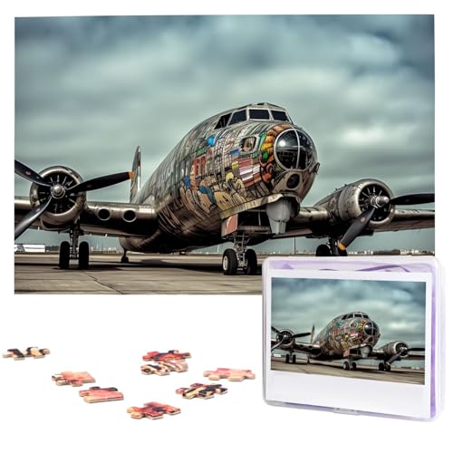 Holzpuzzle Flugzeug-Kunst für Erwachsene, 1000 Teile, interessantes personalisiertes Puzzle, personalisierte Fotopuzzle, Geschenk für Urlaub, Geburtstag, Hochzeit, Jubiläum Holzpuzzle Flugzeug-Kunst für Erwachsene, 1000 Teile, interessantes personalisiertes Puzzle, personalisierte Fotopuzzle, Geschenk für Urlaub, Geburtstag, Hochzeit, Jubiläum von BSCKKDMN