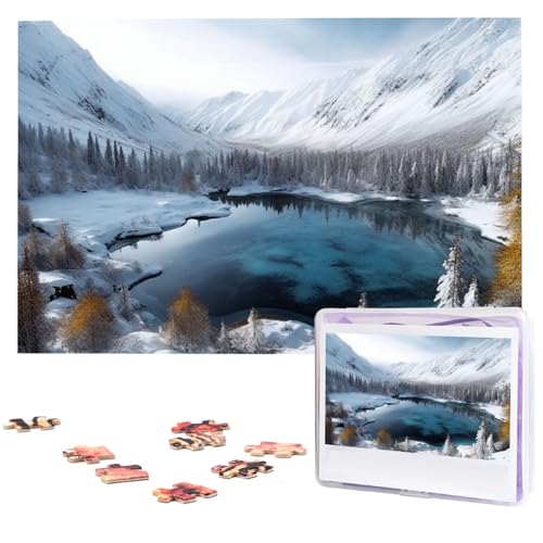 Holzpuzzle Schneeszene Winterberge für Erwachsene, 1000 Teile, interessante personalisierte Puzzle, Foto-Puzzle, Geschenk für Urlaub, Geburtstag, Hochzeit Holzpuzzle Schneeszene Winterberge für Erwachsene, 1000 Teile, interessante personalisierte Puzzle, Foto-Puzzle, Geschenk für Urlaub, Geburtstag, Hochzeit von BSCKKDMN
