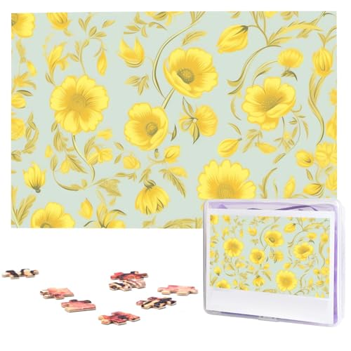 Holzpuzzle mit gelben Blumen für Erwachsene, 1000 Teile, interessantes Puzzle, personalisierte Fotopuzzle, Geschenk für Urlaub, Geburtstag, Hochzeit, Jahrestag Holzpuzzle mit gelben Blumen für Erwachsene, 1000 Teile, interessantes Puzzle, personalisierte Fotopuzzle, Geschenk für Urlaub, Geburtstag, Hochzeit, Jahrestag von BSCKKDMN