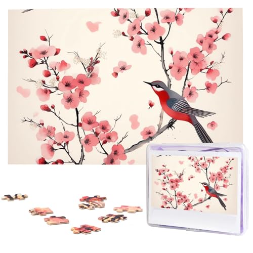 Kirschzweige Blumen Vögel Holzpuzzles für Erwachsene 1000 Teile Personalisiertes Puzzle Interessante benutzerdefinierte Fotopuzzles Geschenk für Urlaub Geburtstag Hochzeit Jahrestag Kirschzweige Blumen Vögel Holzpuzzles für Erwachsene 1000 Teile Personalisiertes Puzzle Interessante benutzerdefinierte Fotopuzzles Geschenk für Urlaub Geburtstag Hochzeit Jahrestag von BSCKKDMN