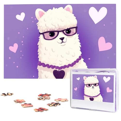 Love Alpaca Purple Wooden Puzzles for Adults 1000 Pieces Personalized Jigsaw Puzzle Interessant Custom Photo Puzzles Gift for Holiday Birthday Wedding Anniversay Love Alpaca Purple Wooden Puzzles for Adults 1000 Pieces Personalized Jigsaw Puzzle Interessant Custom Photo Puzzles Gift for Holiday Birthday Wedding Anniversay von BSCKKDMN