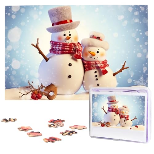 Niedliche Schneemänner Weihnachten Holzpuzzles für Erwachsene 1000 Teile Personalisiertes Puzzle Interessante benutzerdefinierte Fotopuzzles Geschenk für Feiertag Geburtstag Hochzeit Jahrestag Niedliche Schneemänner Weihnachten Holzpuzzles für Erwachsene 1000 Teile Personalisiertes Puzzle Interessante benutzerdefinierte Fotopuzzles Geschenk für Feiertag Geburtstag Hochzeit Jahrestag von BSCKKDMN