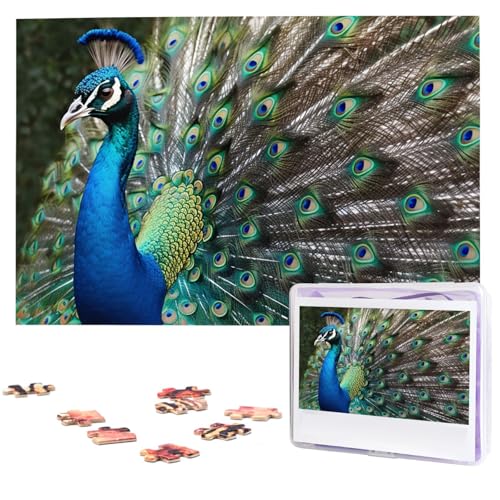 Pfau Holzpuzzles für Erwachsene, 1000 Teile, personalisiertes Puzzle, interessante individuelle Fotopuzzles, Geschenk für Feiertage, Geburtstag, Hochzeit, Jahrestag Pfau Holzpuzzles für Erwachsene, 1000 Teile, personalisiertes Puzzle, interessante individuelle Fotopuzzles, Geschenk für Feiertage, Geburtstag, Hochzeit, Jahrestag von BSCKKDMN
