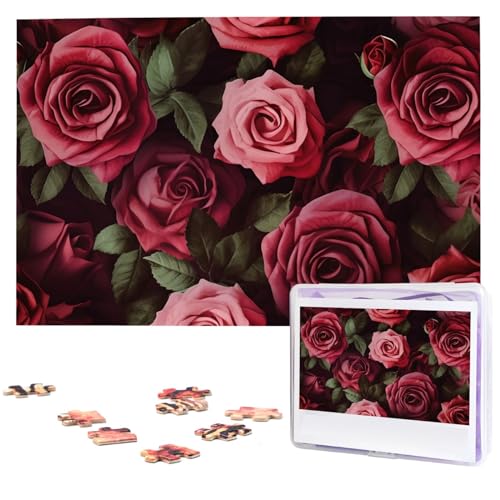 Roses Hintergrund Holzpuzzles für Erwachsene 1000 Teile Personalisiertes Puzzle Interessante benutzerdefinierte Fotopuzzles Geschenk für Urlaub Geburtstag Hochzeit Jahrestag Roses Hintergrund Holzpuzzles für Erwachsene 1000 Teile Personalisiertes Puzzle Interessante benutzerdefinierte Fotopuzzles Geschenk für Urlaub Geburtstag Hochzeit Jahrestag von BSCKKDMN