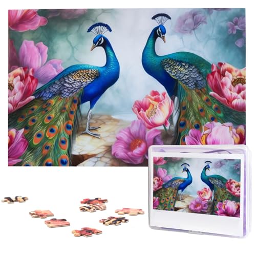 Schöne Pfauen und Lotus-Puzzles aus Holz für Erwachsene, 1000 Teile, personalisiertes Puzzle, interessantes individuelles Fotopuzzle, Geschenk für Feiertage, Geburtstag, Hochzeit, Jahrestag Schöne Pfauen und Lotus-Puzzles aus Holz für Erwachsene, 1000 Teile, personalisiertes Puzzle, interessantes individuelles Fotopuzzle, Geschenk für Feiertage, Geburtstag, Hochzeit, Jahrestag von BSCKKDMN