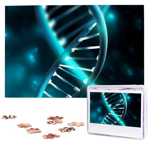 Science Gene Strang Holzpuzzles für Erwachsene, 1000 Teile, personalisiertes Puzzle, interessante individuelle Fotopuzzles, Geschenk für Feiertage, Geburtstag, Hochzeit, Jahrestag Science Gene Strang Holzpuzzles für Erwachsene, 1000 Teile, personalisiertes Puzzle, interessante individuelle Fotopuzzles, Geschenk für Feiertage, Geburtstag, Hochzeit, Jahrestag von BSCKKDMN