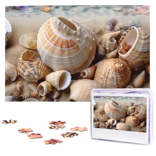 Seashells by The Seashore Wooden Puzzles for Adults 1000 Pieces Personalized Jigsaw Puzzle Interessant Custom Photo Puzzles Gift for Holiday Birthday Wedding Anniversay Seashells by The Seashore Wooden Puzzles for Adults 1000 Pieces Personalized Jigsaw Puzzle Interessant Custom Photo Puzzles Gift for Holiday Birthday Wedding Anniversay von BSCKKDMN