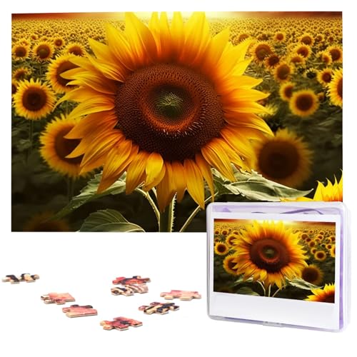 Sonnenblumen-Holzpuzzle für Erwachsene, 1000 Stück, interessante personalisierte Puzzle, Foto-Puzzle, Geschenk für Urlaub, Geburtstag, Hochzeit, Jubiläum Sonnenblumen-Holzpuzzle für Erwachsene, 1000 Stück, interessante personalisierte Puzzle, Foto-Puzzle, Geschenk für Urlaub, Geburtstag, Hochzeit, Jubiläum von BSCKKDMN