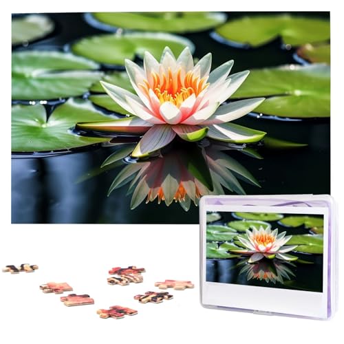Wasserlilie Holzpuzzles für Erwachsene, 1000 Teile, personalisiertes Puzzle, interessante individuelle Fotopuzzles, Geschenk für Feiertage, Geburtstag, Hochzeit, Jahrestag Wasserlilie Holzpuzzles für Erwachsene, 1000 Teile, personalisiertes Puzzle, interessante individuelle Fotopuzzles, Geschenk für Feiertage, Geburtstag, Hochzeit, Jahrestag von BSCKKDMN