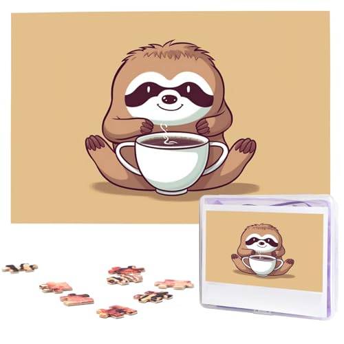 Yoga Faultier Kaffee Holzpuzzles für Erwachsene 1000 Teile Personalisiertes Puzzle Interessante benutzerdefinierte Fotopuzzles Geschenk für Urlaub Geburtstag Hochzeit Jahrestag Yoga Faultier Kaffee Holzpuzzles für Erwachsene 1000 Teile Personalisiertes Puzzle Interessante benutzerdefinierte Fotopuzzles Geschenk für Urlaub Geburtstag Hochzeit Jahrestag von BSCKKDMN