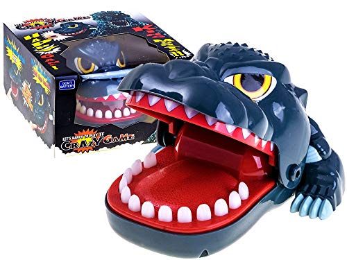 BSD Action und Reflex Spiel - Crocodile Krokodil Zahnarzt Spielzeug - Bissfinger Godzilla von BSD