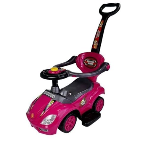 BSD Baby Spielzeugauto 381 Mega Car Deluxe Pink Rosa Lauflernhilfe Lauflernwagen Kinderfahrzeuge von BSD