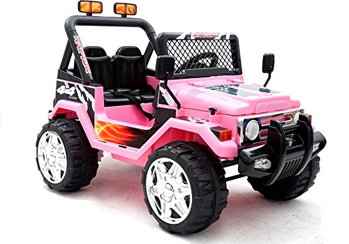 Elektro Kinderauto Elektrisch Ride On Kinderfahrzeug Elektroauto Fernbedienung - Raptor 2-Sitzer - Rosa von BSD