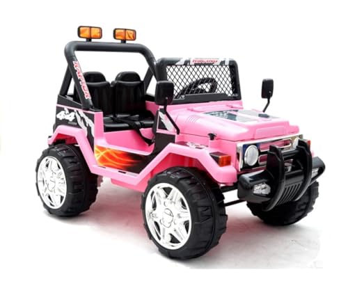 Elektro Kinderauto Elektrisch Ride On Kinderfahrzeug Elektroauto Fernbedienung - Raptor 2-Sitzer - Rosa von BSD