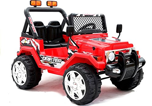 BSD Elektro Kinderauto Elektrisch Ride On Kinderfahrzeug Elektroauto Fernbedienung - Raptor 2x35W 2-Sitzer - Rot von BSD