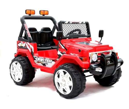 BSD Elektro Kinderauto Elektrisch Ride On Kinderfahrzeug Elektroauto Fernbedienung - Raptor 2x35W 2-Sitzer - Rot von BSD