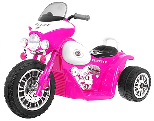 BSD Elektromotorrad für Kinder Elektrisch Ride On Kinderfahrzeug Elektroauto Motorrad - Chopper - Rosa von BSD