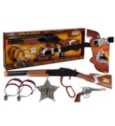 BSD Kinder Rollenspiele, Wilder Westen Spielset, Cowboy Kostüm Set für Kinder, Sheriff Kinderkostüm mit Pistole und Zubehör BSD Kinder Rollenspiele, Wilder Westen Spielset, Cowboy Kostüm Set für Kinder, Sheriff Kinderkostüm mit Pistole und Zubehör von BSD