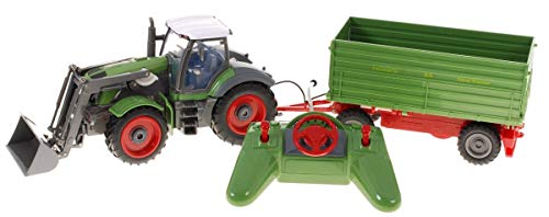 BSD R/C Ferngesteuertes Auto Bauernhof Fahrzeuge - Grün Traktor mit Grün Anhänger 2.4 GHz 1:28 von BSD