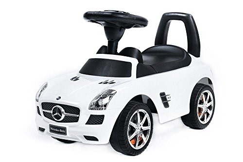 BSD Rutschauto Rutscher Mercedes-Benz Kinder Auto Baby Car mit Sound (Weiss) von BSD