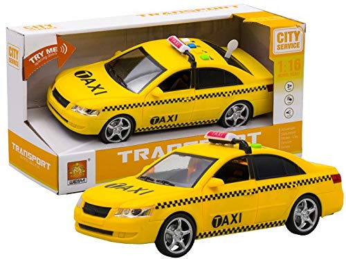 BSD Spielzeug Fahrzeug Spielzeugauto Modellauto Taxi mit Sound und Lichteffekte von BSD