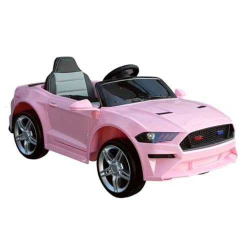 BSD Elektro Kinderauto Elektrisch Ride On Kinderfahrzeug Elektroauto Fernbedienung - Mustang BH-718A - Rosa von BSD