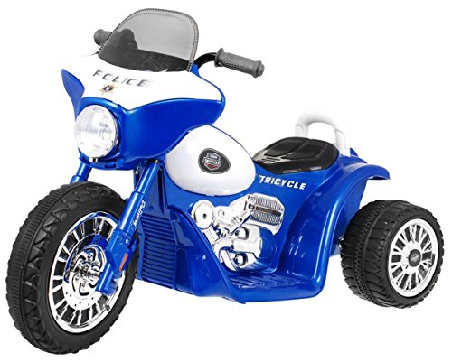 Elektromotorrad für Kinder Elektrisch Ride On Kinderfahrzeug Elektroauto Motorrad - Chopper - Blau von BSD