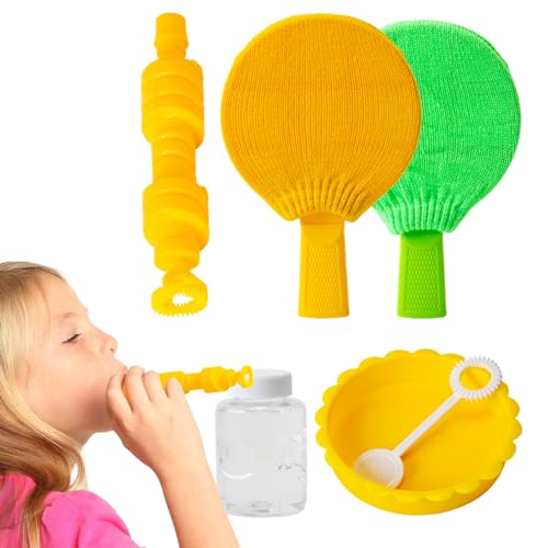 BSEID Blasen-Rebound-Spielzeug, gestrickte Blasenhandschuhe mit Blasenlösung, Fitness-Spielzeug für Innenräume für Zuhause, Kindergarten, Freizeitpark, Kindergarten von BSEID