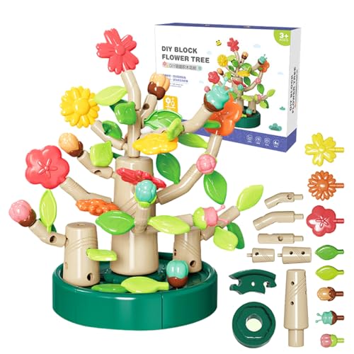 BSEID Botanische Blöcke | DIY Simulationspartikel Blumen Bausteine, kreatives Spielzeug für DIY Simulationsblumenblöcke für Erwachsene und von BSEID