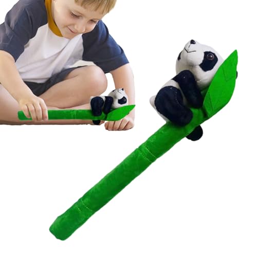 BSEID Gefülltes Panda-Spielzeug | Panda-Plüschtier gefüllt mit lebendiger PP-Baumwolle mit grünem Pfosten | Plüschtiere für Zoo-Souvenirs, Partygeschenke, Partygeschenke, Aktivitätsdekorationen von BSEID