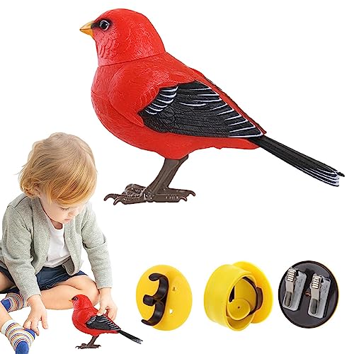BSEID Künstliche Vögel, elektrisches Vogelspielzeug, Dekoration für den Außenbereich, realistische Tiere, Simulationsvögel, Geräusche, interaktives Spielzeug, Dekoration für von BSEID