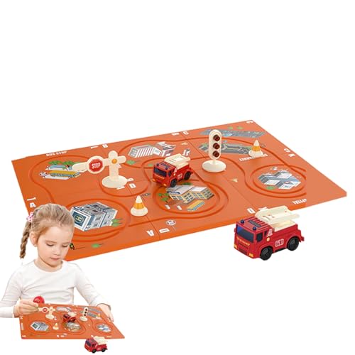 BSEID Puzzle Autospuren mit Fahrzeugen | Lernspielzeug für Kinder zum Bauen von Eisenbahnwaggons, Fahrzeug-Puzzlebrett,Puzzle-Track-Spielset, kritisches Denken, Lernspielzeug, lustiges von BSEID