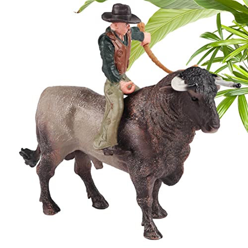 BSEID Rodeoes Reiten Figur | Simulierte spanische Torero-Figuren, Rinder-Figur von Rodeoes für Kinder von 3 bis 5 Jahren, 6 bis 12 Jahren, Geburtstagsgeschenk zu Weihnachten von BSEID
