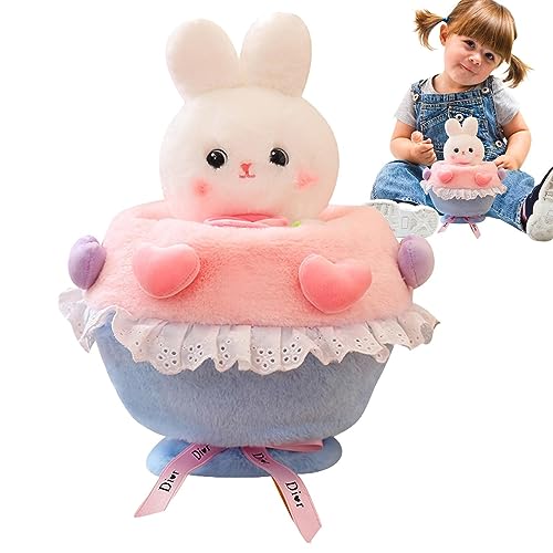 BSEID Spielzeug Hase, gefülltes Tier Plüschhase, Dekoration Herz Spielzeug Kaninchen, tragbare Tierausstattung, Plüsch-Geschenkidee für Mädchen-Haus Dekor von BSEID
