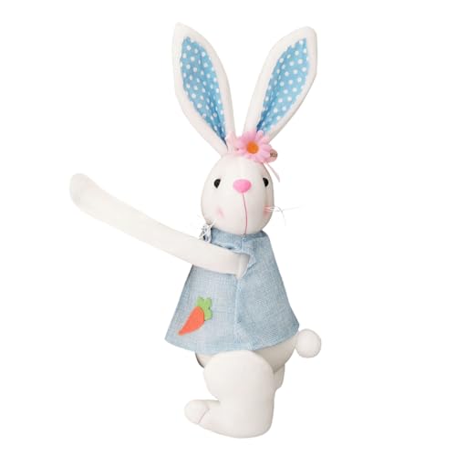 Plüschtier Osterhase, entzückender Plüschhase, Plüschpuppe, Weihnachtshase, Osterhase, flauschig, dekorativ, für Ostern, geeignet für Vorhänge, Mäntel, Hüte, Handtücher von BSEID