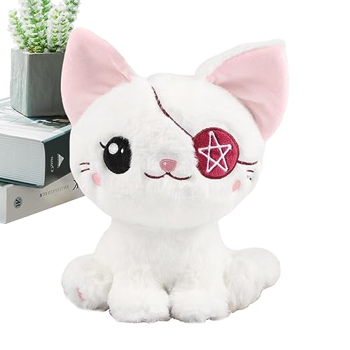 Plüschtier Piratenkatze, kleine Plüschkatze aus PP-Baumwolle, Plüschtier Plüschkatze, tragbar, weiche Plüschkatze, weiche Plüschkatze für Heimdekorationen, Geburtstagsgeschenke für Kinder von BSEID