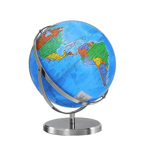 30,5 cm Weltkugel mit Ständer, 720° Schwenkbar in alle Richtungen, Edelstahlständer, Geografische/dekorative Desktop-Dekoration Weltkarte mit klarem Text für Zuhause, Schule, Büro 30,5 cm Weltkugel mit Ständer, 720° Schwenkbar in alle Richtungen, Edelstahlständer, Geografische/dekorative Desktop-Dekoration Weltkarte mit klarem Text für Zuhause, Schule, Büro von BSHAPPLUS